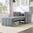 Pull Out Sofa Bed With 5-Position Adjustable Backrest And Side Pockets-541374115