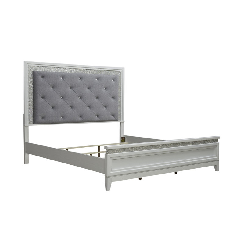 Oxford King Upholstered Bed w/ LED Lighting, King