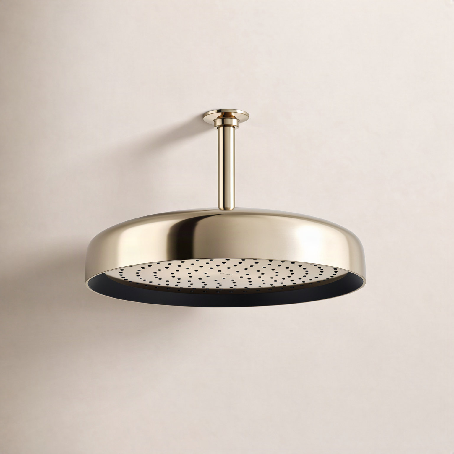 Statement 14" 2.5 GPM Round Rainhead, Vibrant French Gold