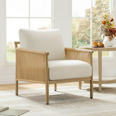 Boho-inspired Upholstered Accent Chair
