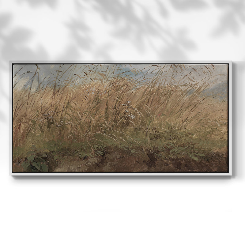 Série paysage-DCII- Galerie encadrée - prête à être accrochée, H 25 po x l 49 po, Blanc