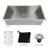 ZLINE 36 in. Meribel Undermount Single Bowl Stainless Steel Kitchen Sink with Bottom Grid (SRS-36)
