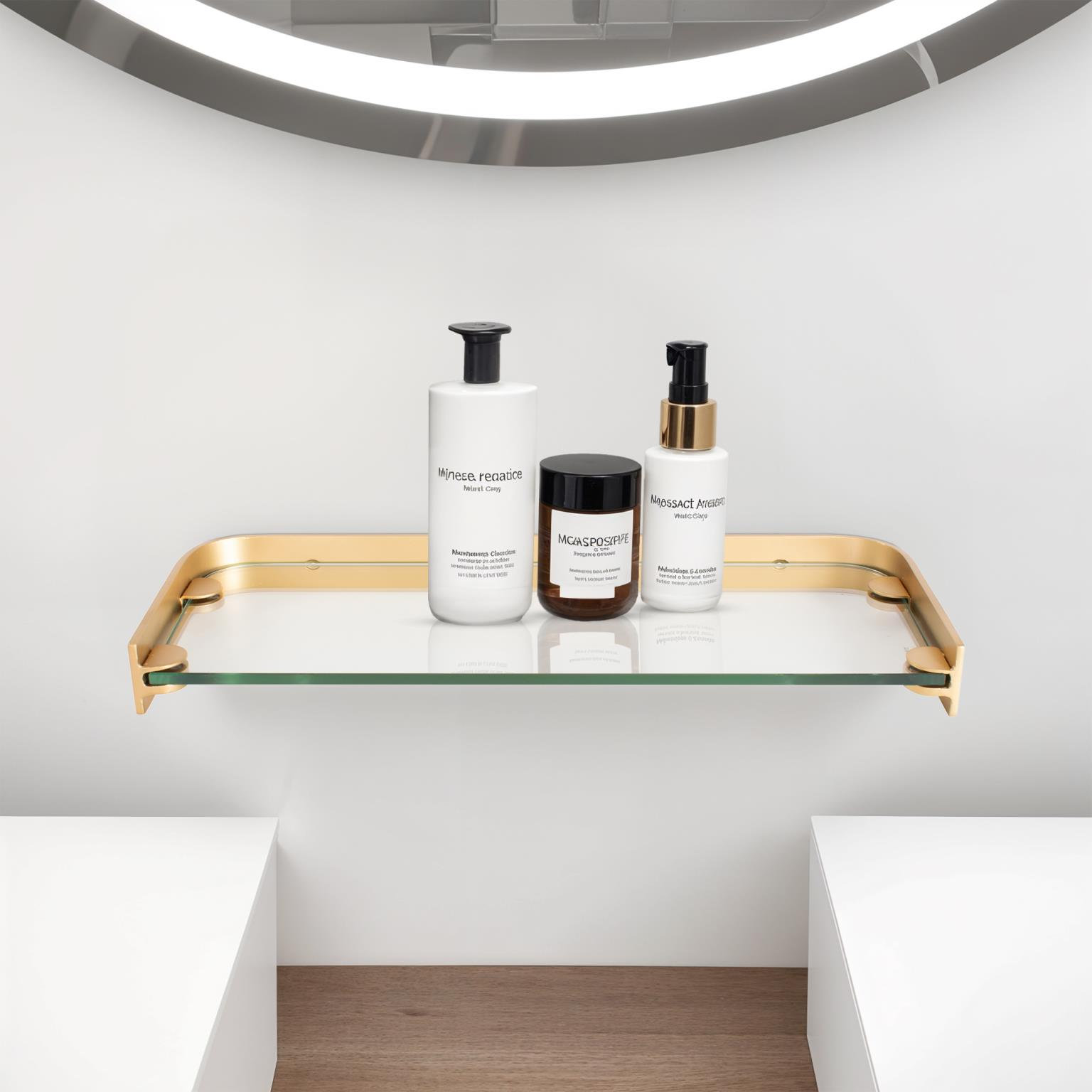 16" Glass Accent Shelf