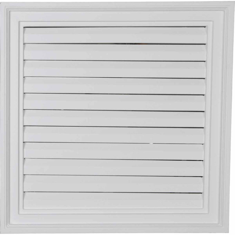 Grille d'aération Urethane Gable, L 24 po x H 24 po, Fonctionnel