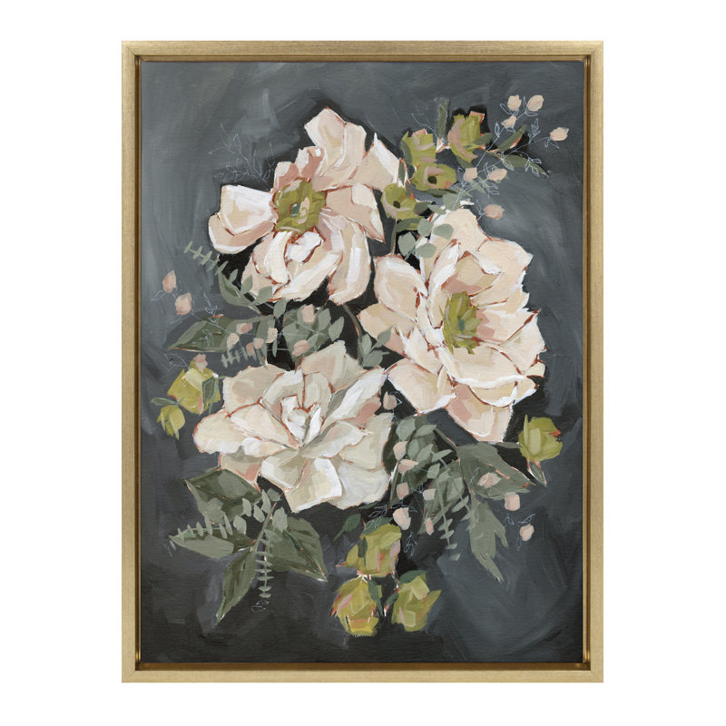 «Day 24» par Annie Quigley, reproduction d'art sur toile encadrée, Or