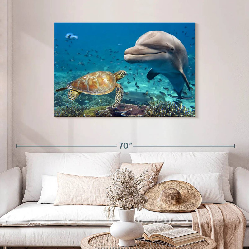 Underwater friends Aletra, H 30 po x l 45 po