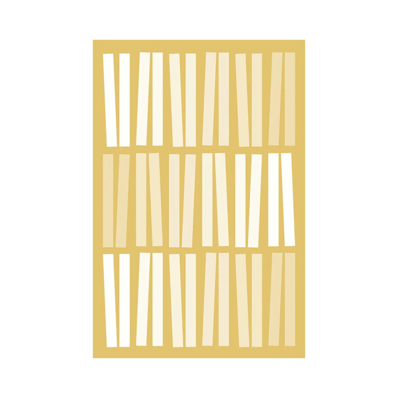 Mid Century Dancing Bars In Mustard by Blursbyai - Wrapped Canvas Gallery-Wrapped Canvas Giclée, 30.48 cm H x 20.32 cm W