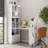 55" L-Desk + Hutch – 4 Cabinets, Drawer, Open Shelves, 77" Height, 2-in-1 Corner Design, 132 lb, Home-Office Command Center-1329903495-1329903488