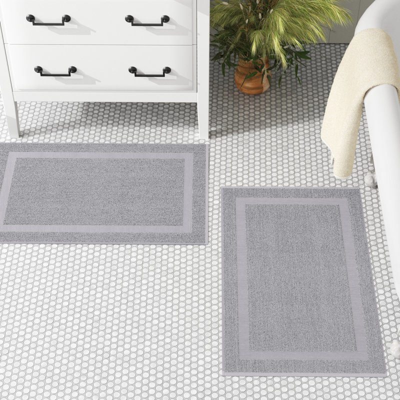 Tapis de bain Clous, Argent