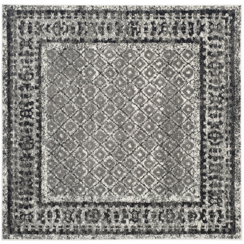 Bonilla Performance Geometric Rug, Square 4'