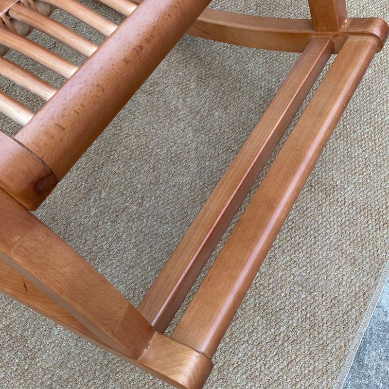 Chaise berçante en rotin