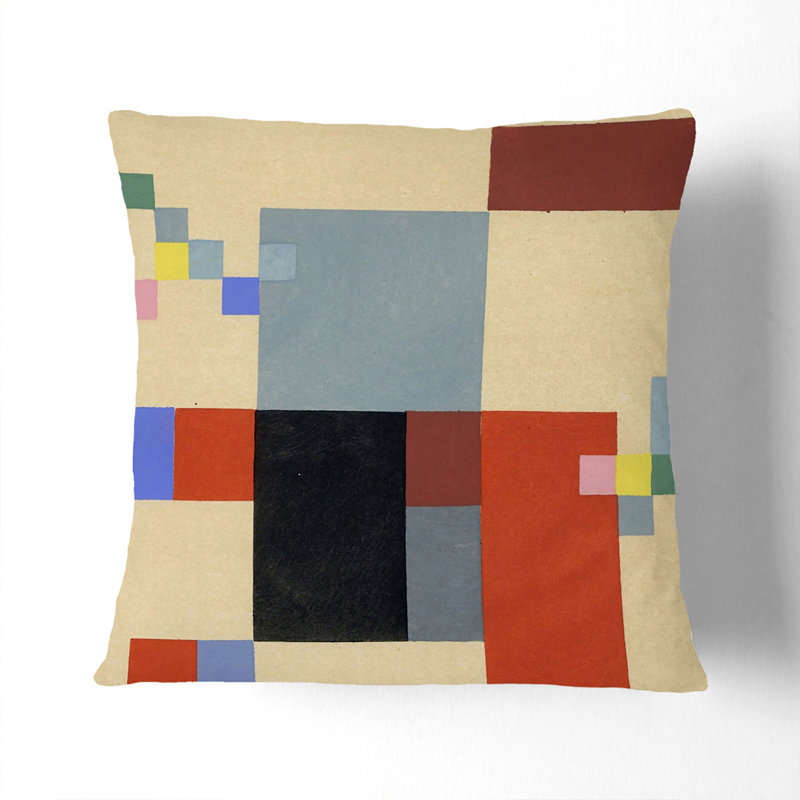 Composition Vol.1 Square Throw Cushion, White, 55cm H x 55cm W x 20cm D