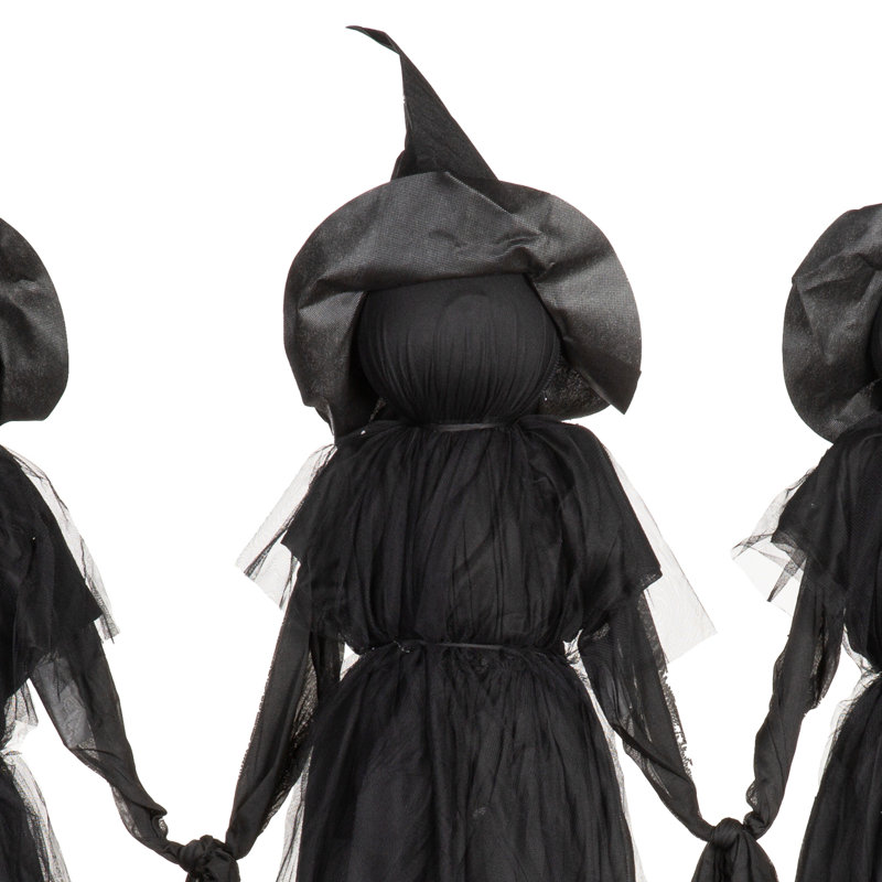 LED Lighted Witch Garden Stake, 18 "x 18"