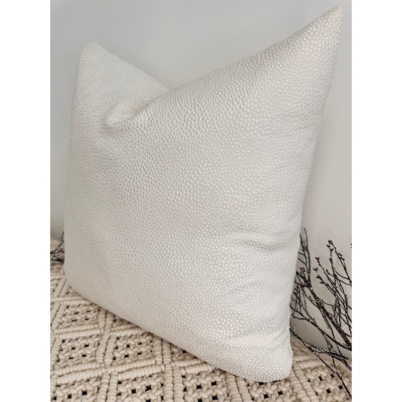 Abstract Ivory Square Cushion Cover