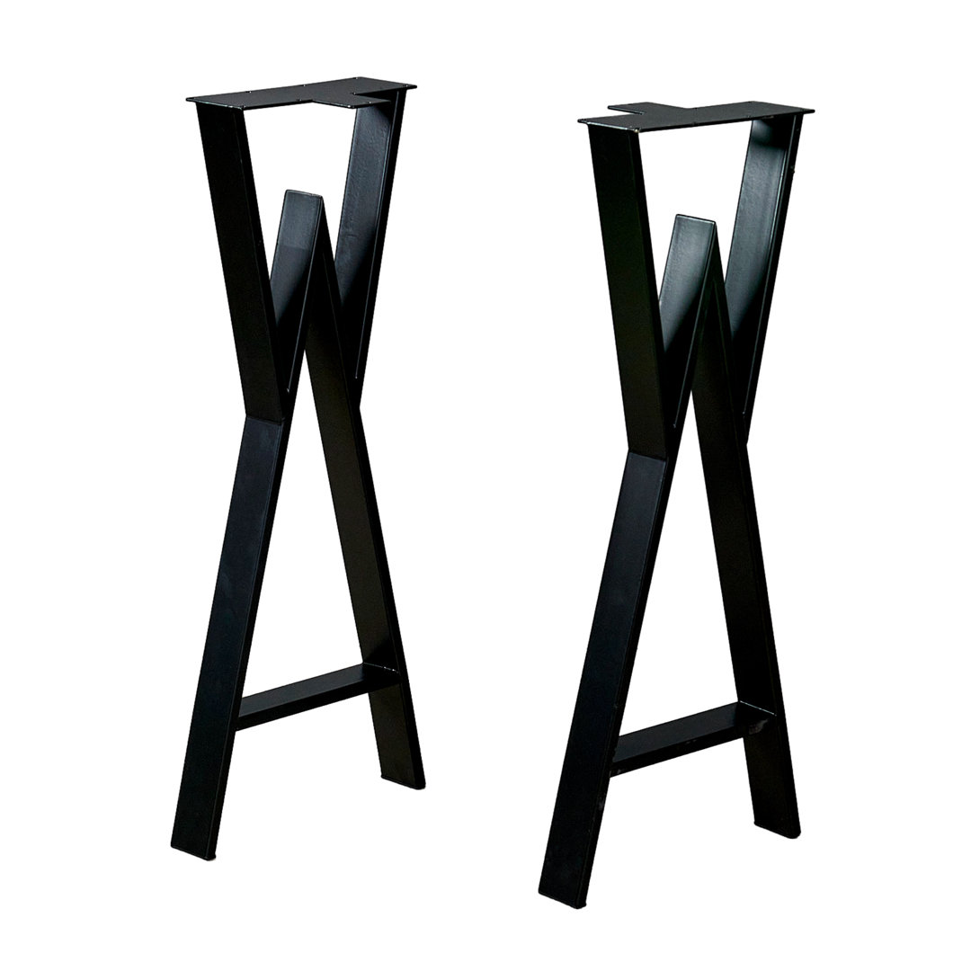 Iron Metal Table Legs (Set of 2) Latitude Run®