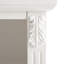 Table d'appoint Mid-Century moderne avec 2 tiroirs et charge, bois massif, conception à pilastres cannelés, chambre à coucher, extrémité de station de charge blanche pour l'organisation de la chambre à coucher: tiroirs, pieds en bois, espace ouvert, style,-205666573