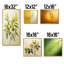 Feuilles vertes en minimalisme I - ensemble de 5 impressions sur feuilles-732681415