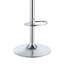 Tabouret de bar réglable noir et chrome, ensemble de 2