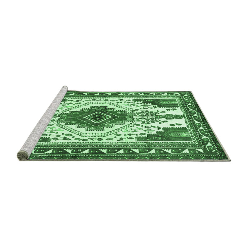 Washable Oriental Indoor Rug, Round 8'