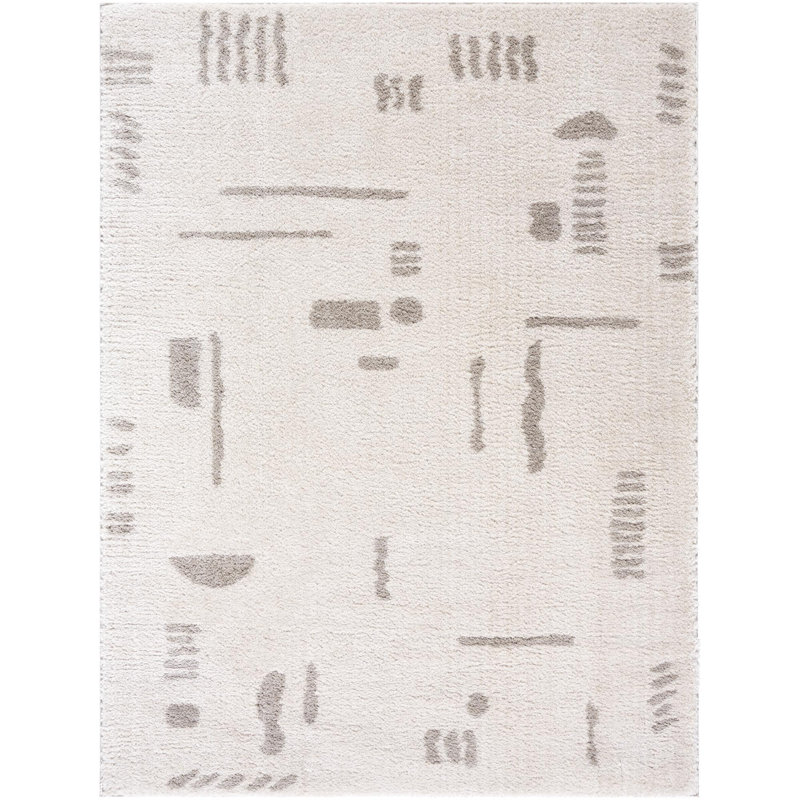 Zuhur Washable Abstract Indoor Rug, Rectangle 2' x 2'11"