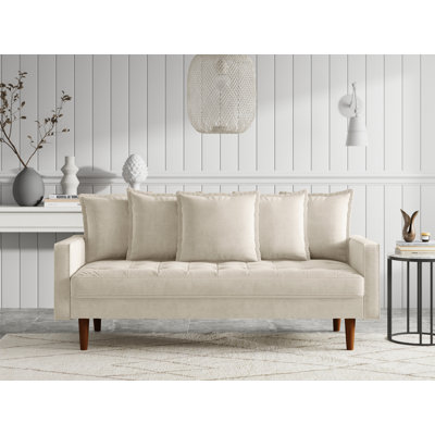 Marcelous 70" Velvet Square Arm Sofa