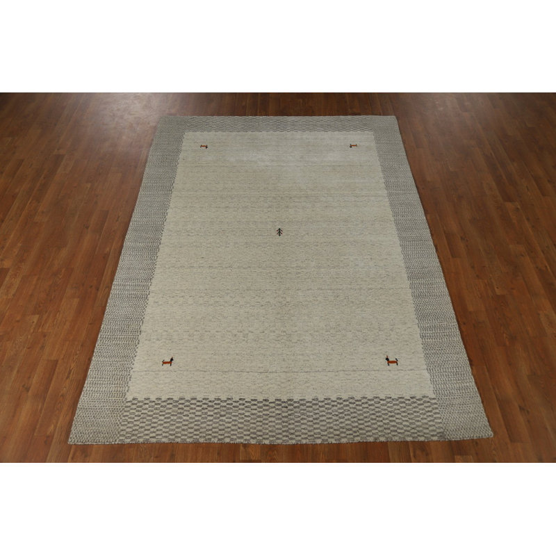Tapis tribal en laine de style Gabbeh 5 x 8