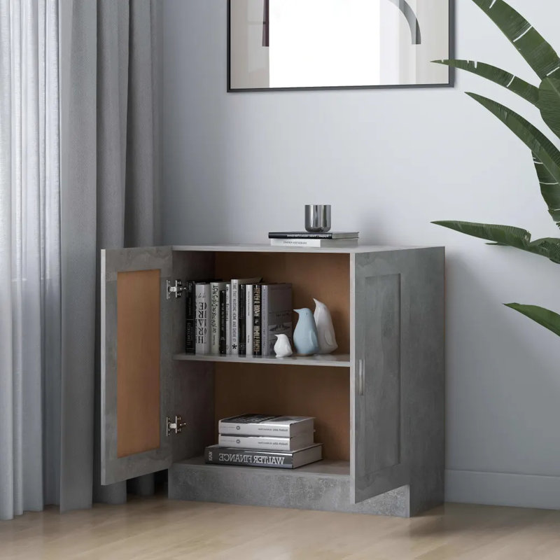 Avrilyn 2 -Door 1 -Shelf, Concrete Grey