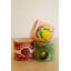  Ensemble de 3 pots à fleurs en céramique H 3,5 po - décorations multicolores émaillées