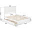 Lit plateforme Ashante en bois massif avec pied de lit à panneau et lit gigogne-1229372436-1251628873