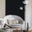 Kamer 71'' Black Torchiere Floor Lamp with Outlet