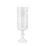Etched Greek Handcrafted Glass Table Vase