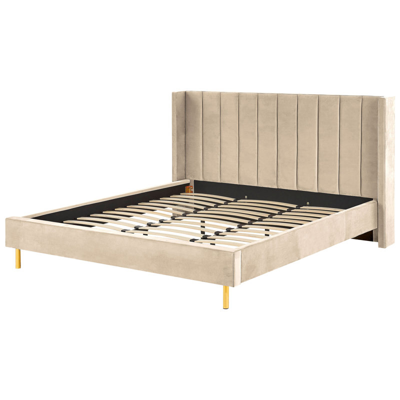 Sadie Upholstered Bed, Super King (6'), Beige