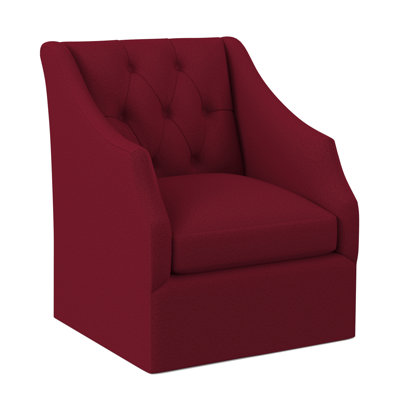 Chaise pivotante à dossier capitonné Claudette