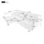 Canapé modulaire 3 places avec repose-pieds mobile et port USB Canapé modulaire convertible-1454060122