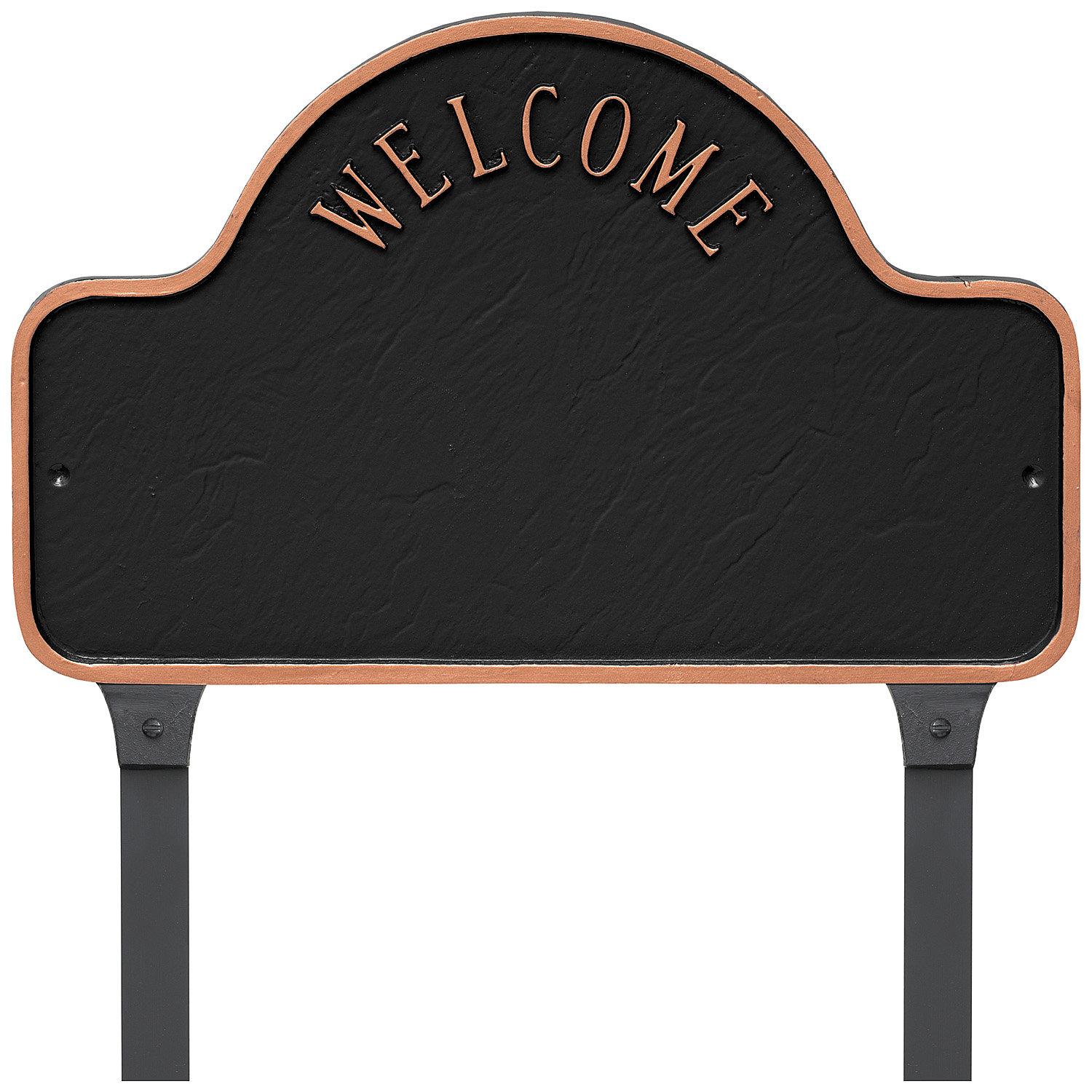 Montague Metal Products Inc. Welcome 3-Line Lawn Address Sign - Wayfair ...