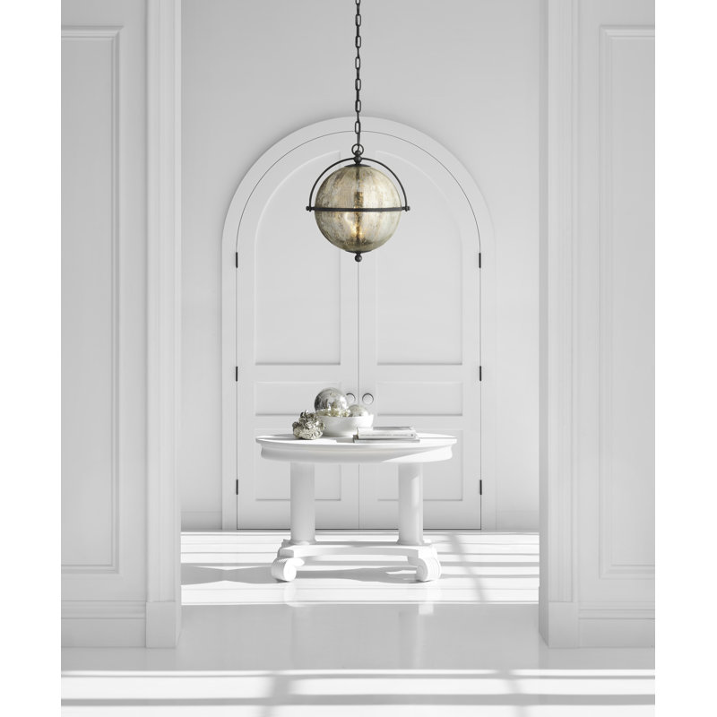 Chapman & Myers Bayridge Large Pendant, Gilded Iron, 91.25" H x 15.5" W x 15.5" D