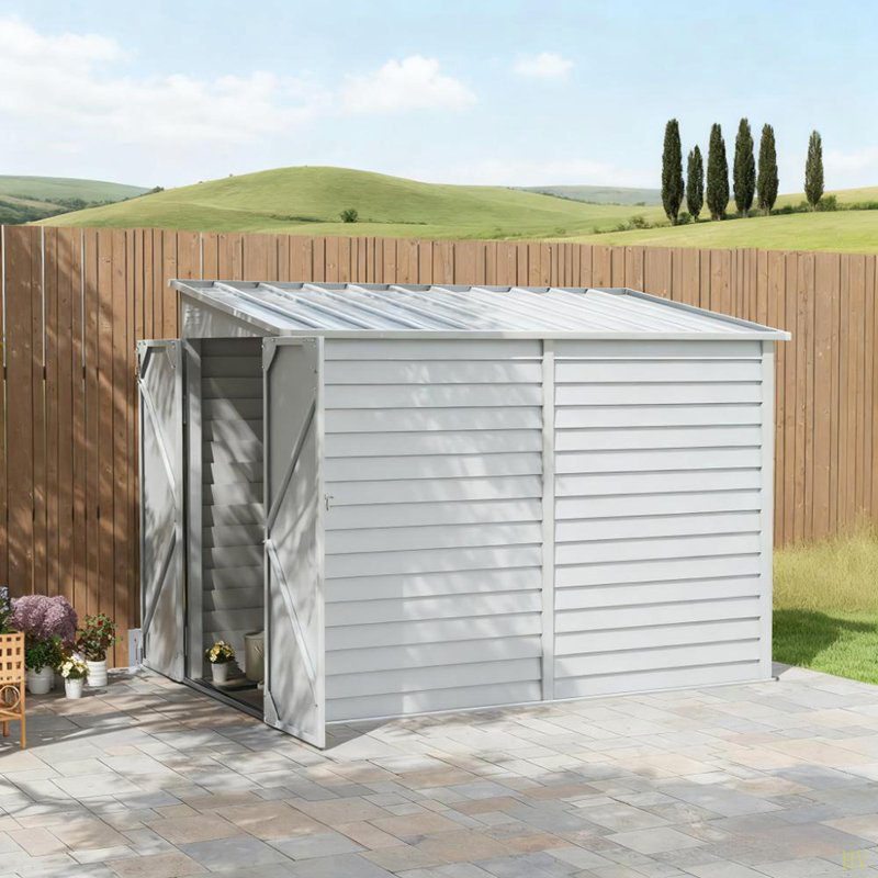 Remise de jardin verrouillable, Blanc
