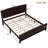 Solid Wood Platform Bed with Support Slats and Strong Structure-910424490-910424488