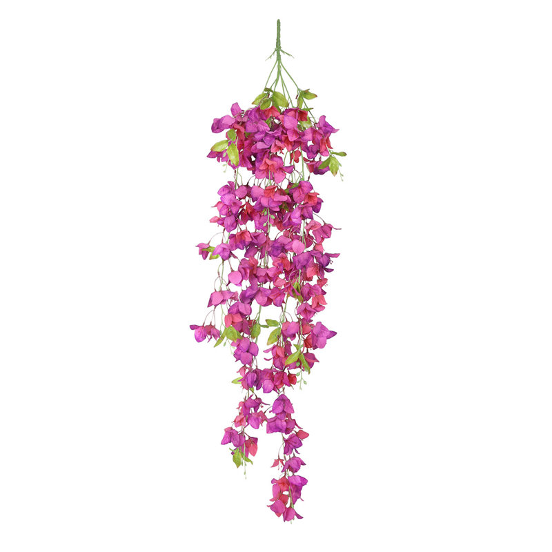 Buisson artificiel de fleurs de bougainvilliers suspendus, Fuchsia