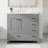 36" Gray Bathroom Vanity with Ceramic Sink Combo, Abundant Storage Cabinet -2 Soft close doors and 5 drawers-98354383