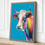 Pop Art Cow Modern - Wrapped Canvas-1707761201-1707761226