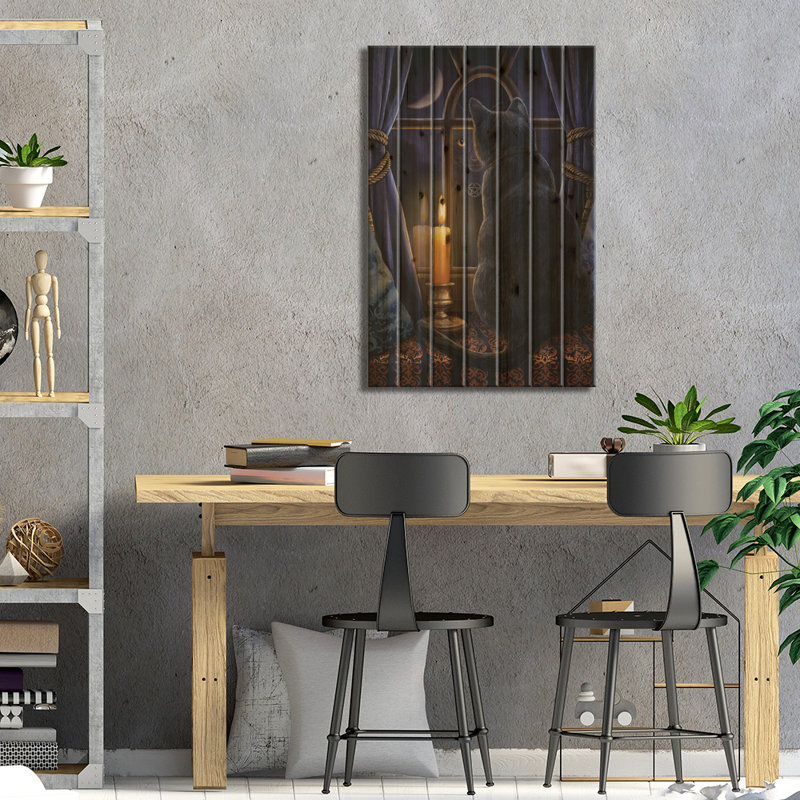" Midnight Vigil " by Lisa Parker, 26" H x 18" W x 1.5" D