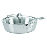 Viking Contemporary 3-Ply Saute Pan with Glass Lid