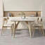 Ensemble de table de salle à manger pour 4 personnes Burlywood-185101675-185101686