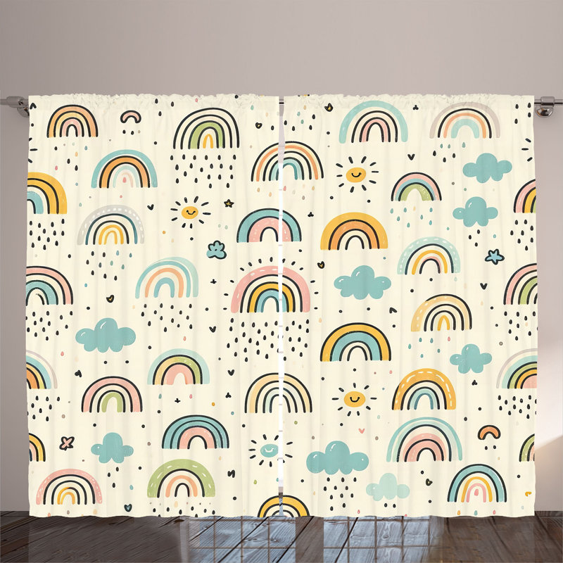 Semi Sheer Curtain Pair
