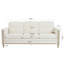 Canapé confortable en bois massif à trois places - Coussins moelleux, durables et durables, canapé de 79,5 po pour le salon