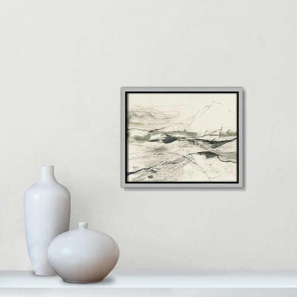 Green Sketches by PI Studio, No Mat, Silver Floater Framed, 9.5" H x 11.5" W x 2" D