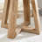 Modern And Practical Round Table: Clear Tempered Glass Top And Wood-coloured Mdf, Ideal For Living Rooms And Bedrooms
