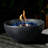 Tabletop Fire Pit Black, Table Top Fire Bowl Outdoor & Indoor Portable Ethanol Fireplace Alcohol Fire Pot