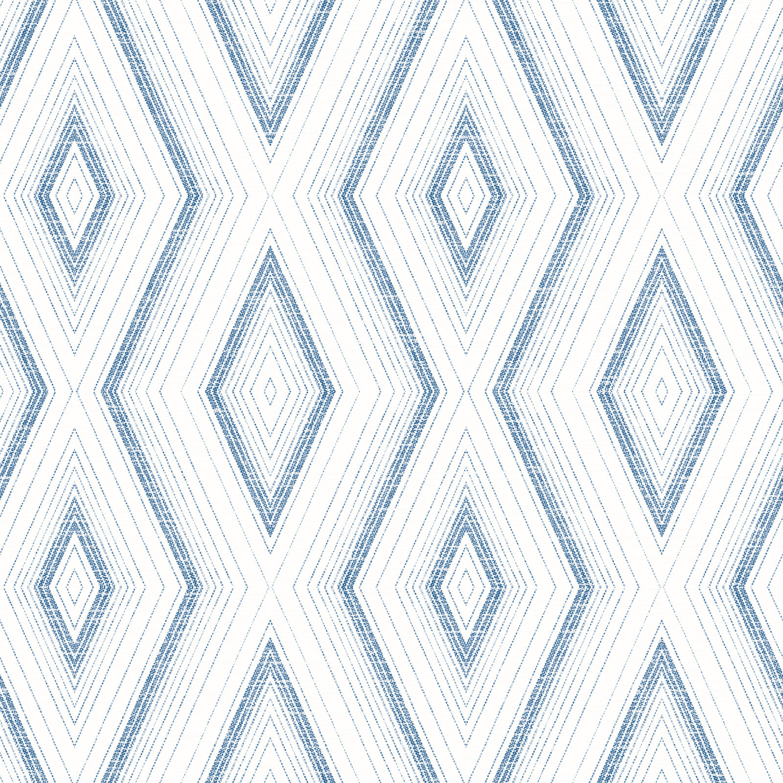 Evita Modern Geometric Wallpaper, Blue